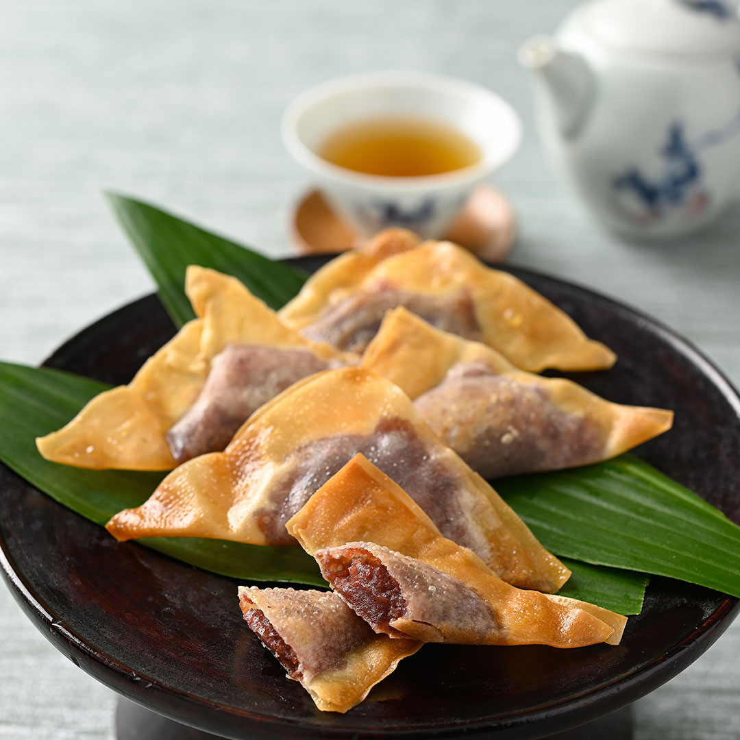 とろっと甘酸っぱい梅あんこの包み揚げ