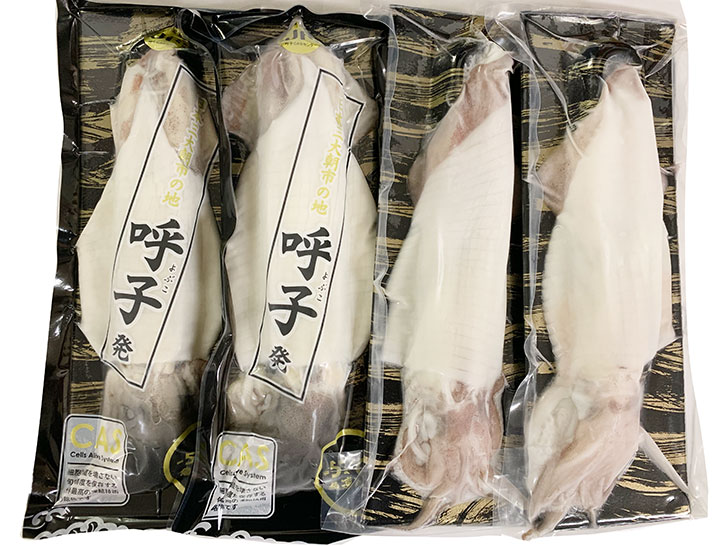 呼子イカ 刺身用 2種類 計4杯入 朝ごはん本舗